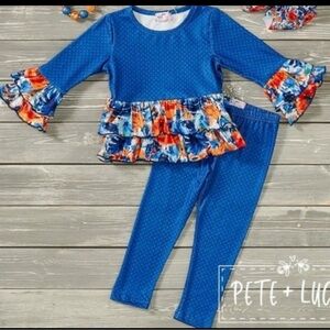 New With Tags Pete & Lucy Painted Florals 2 pc set Size 6/6x